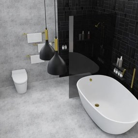 Luster na lanku NOAK 2xE27/15W/230V čierna/zlatá