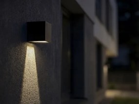 Kanlux 28996-LED Solárne nástenné svietidlo REKA LED/3W/230V 3000/4000/6500K IP65 čierna