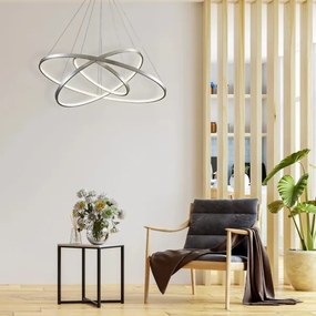 LED Luster na lanku LEA LED/60W/230V 4000K pr. 80 cm chróm