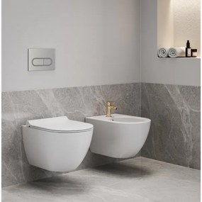 Ravak X01517 - Závesný bidet UNI CHROME keramika/biela