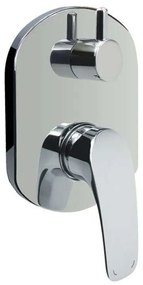 Mereo Mereo, Sprchová podomietková batéria s prepínačom, Eve, Mbox, guľatý kryt, MER-CBV60106B