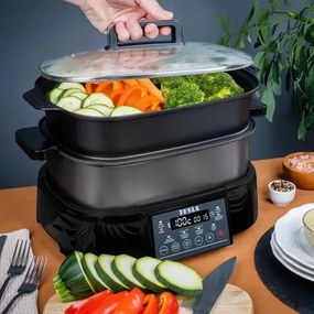 TESLA Electronics MultiCook - Multifunkčný elektrický hrniec 6 l 11v1 1250W/230V