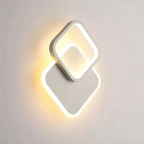 Toolight Toolight, LED nástenné svietidlo 18W, 3000K, 500lm, LHJ080-W, biela, OSW-50056