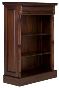 furniture-nabytek.cz - Masívna knižnica Cambridge II z mahagónu, lakovaná, hnedá – 85×36×120 cm