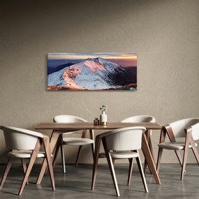Obraz - Zimná horská panoráma II. (120x50 cm)