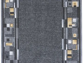 Koberce Breno Behúň BOMBAY 97, šíře role 67 cm, sivá, viacfarebná