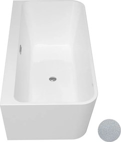 Besco Akrylátová voľne stojaca vaňa Varya Glam S 170x80 BESCO-Typ výpuste: Click-Clack s prepadom, grafit, BESCO-Rozmery: 170x80, BESCO-Farba: Biela/…