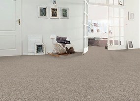 Lano, Koberec metráž Bloom 253, na mieru, šíře 4m,5m, hnedá, ab (mriežka), chodba / predsieň