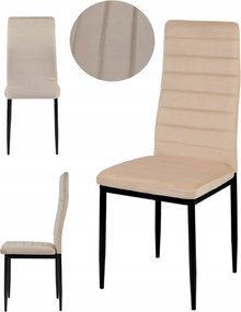 TRENDIE Jedálenská stolička Chicago zamatová  béžová