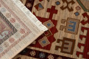 Koberec KESHAN, strapce 6668/53555 béžový / bordový