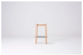 Barová stolička z dubového dreva v prírodnej farbe (výška sedadla 65 cm) Nora – Gazzda