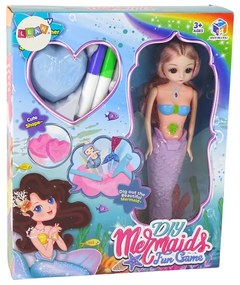 Lean Toys DIY súprava s morskou pannou - fialová