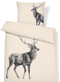 Posteľná bielizeň z mikrovlákna, štandardná veľkosť, jelenia