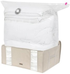 Úložný box s puzdrom Compactor Life, 210 l, béžová