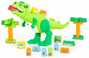 Lean Toys Súprava Dinosaura so stavebnicou – 30ks