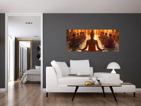 Obraz - Lekcia jogy (120x50 cm)