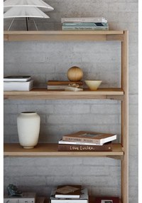 Knižnica v dekore duba v prírodnej farbe 86x160x30 cm Braidwood – Actona