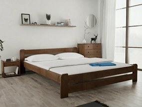 Posteľ Laura 140 x 200 cm, dub Rošt: S latkovým roštom, Matrac: Matrac Somnia 18 cm