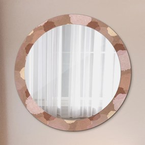Okrúhle dekoračné zrkadlo s motívom Zloženie ruží fi 80 cm
