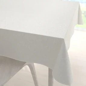 Biante Teflónový štvorcový obrus TF-010 Ornamenty - smotanový 80x80 cm