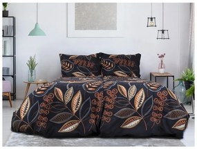 B.E.S. Petrovice Flanelové obliečky Nočné lístie, 140 x 200 cm, 70 x 90 cm