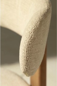 Krémovobiele čalúnené jedálenské stoličky v súprave 2 ks Nadia – MOME