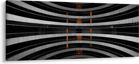 Abstraktný obraz - budova (120x50 cm)