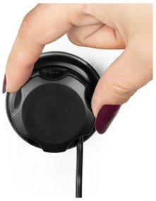 Čierny samodržiaci kovový téglik na zubné kefky Bestlock Black – Compactor