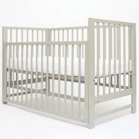 Detská postieľka BASIC so sťahovacou bočnicou sivá