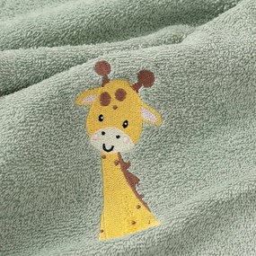 Goldea detský froté uterák - žirafa na šalvii 30 x 50 cm