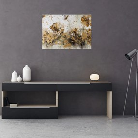 Obraz - Abstraktná kvetinová maľba (70x50 cm)