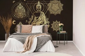 Samolepiaca tapeta zlatý Buddha