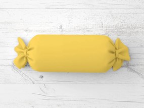 Biante Vankúš valec bonbon Rongo RG-050 Svetlo žltý 15x40 cm