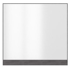 Nástěnné zrcadlo Luna 88,9 cm šedé