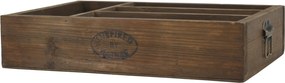 Box na príbory so 4 priehradkami z borovicového dreva Nature – 40*27*8,5 cm