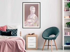 Artgeist Plagát - Pastel Lady [Poster] Veľkosť: 20x30, Verzia: Zlatý rám s passe-partout