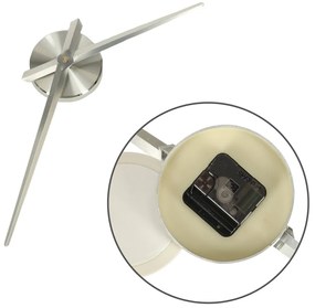 KIK Nástěnné hodiny velké 80-120cm stříbrné 12 číslic