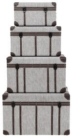Espresso set štyroch úložných boxov