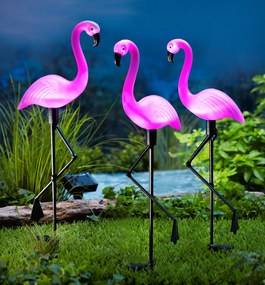 Weltbild Solárny zápich Flamingo, 3 ks