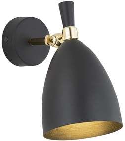 Argon 4701 - Nástenné svietidlo CHARLOTTE 1xE27/15W/230V čierna/zlatá