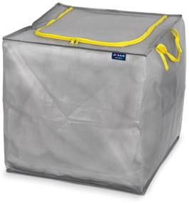 Goodhome Pevný úložný vak na zips 90 l JOTTA, 45 x 45 x 45 cm