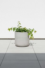 Kvetináč CHICO, sklolaminát, výška 31 cm, béžová