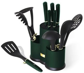 Berlinger Haus 12-dielna sada kuchynského náčinia v stojane Emerald Collection
