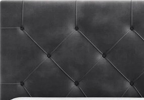 Posteľ Lusaka 180x200 cm, stredne šedá látka