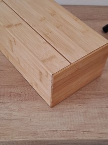 2. akosť - Chlebník so sklopným vekom, bambusový BREAD