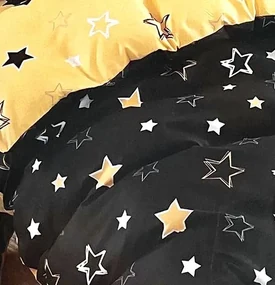 Obliečky STARLUX BLACK and SKIN LIME 7 dielna sada 140x200 cm