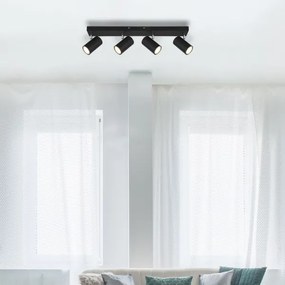 Globo 57911-4B - Bodové svietidlo ROBBY 4xGU10/35W/230V čierna