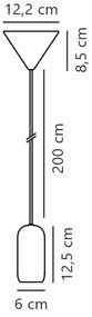 Nordlux - Luster na lanku NOTTI 1xE27/40W/230V čierna