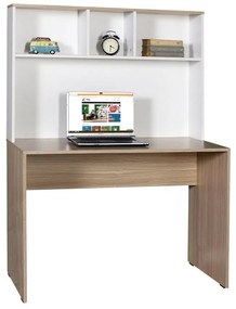 PC stolík Bedipi 2 (dub + biela) . Akcia -19%. Vlastná spoľahlivá doprava až k Vám domov. 1094997