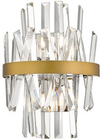 Zuma Line W0567-02D-B57G - Nástenné svietidlo CONSTANTINOPLE 2xG9/28W/230V zlatá